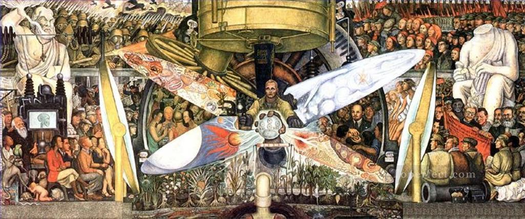 man controller of the universe 1934 Diego Rivera Oil Paintings